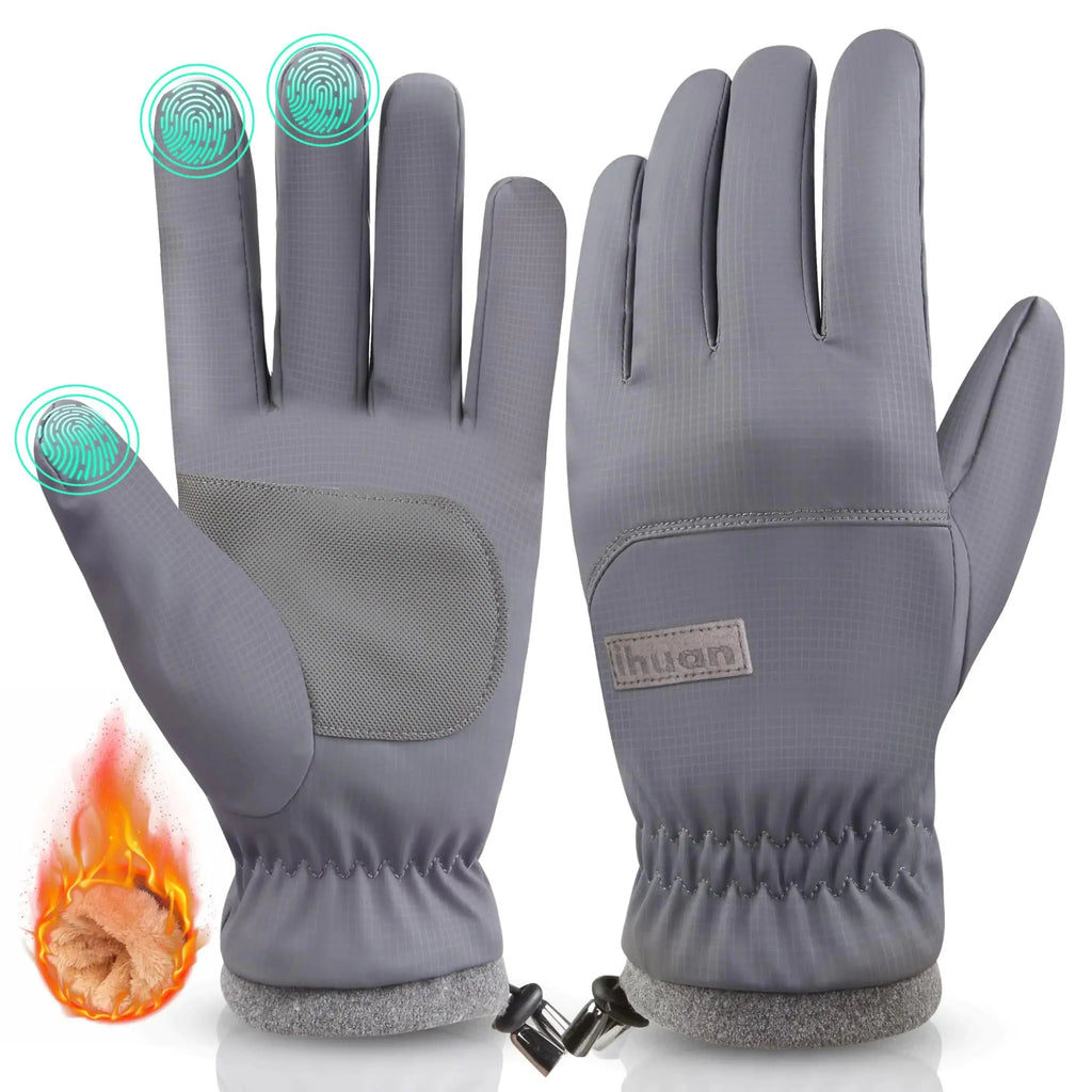 ihuan Winter Gloves Waterproof Windproof Mens Women