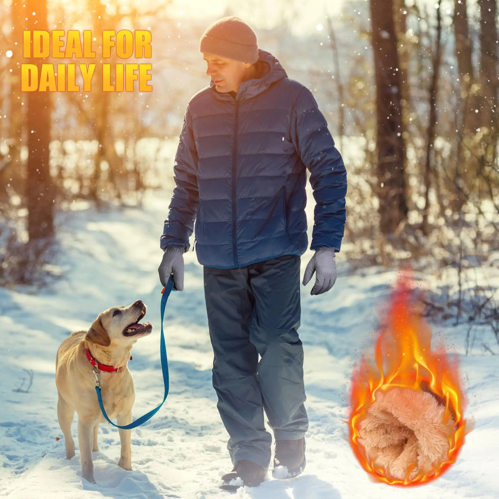 ihuan Winter Gloves Waterproof Windproof Mens Women