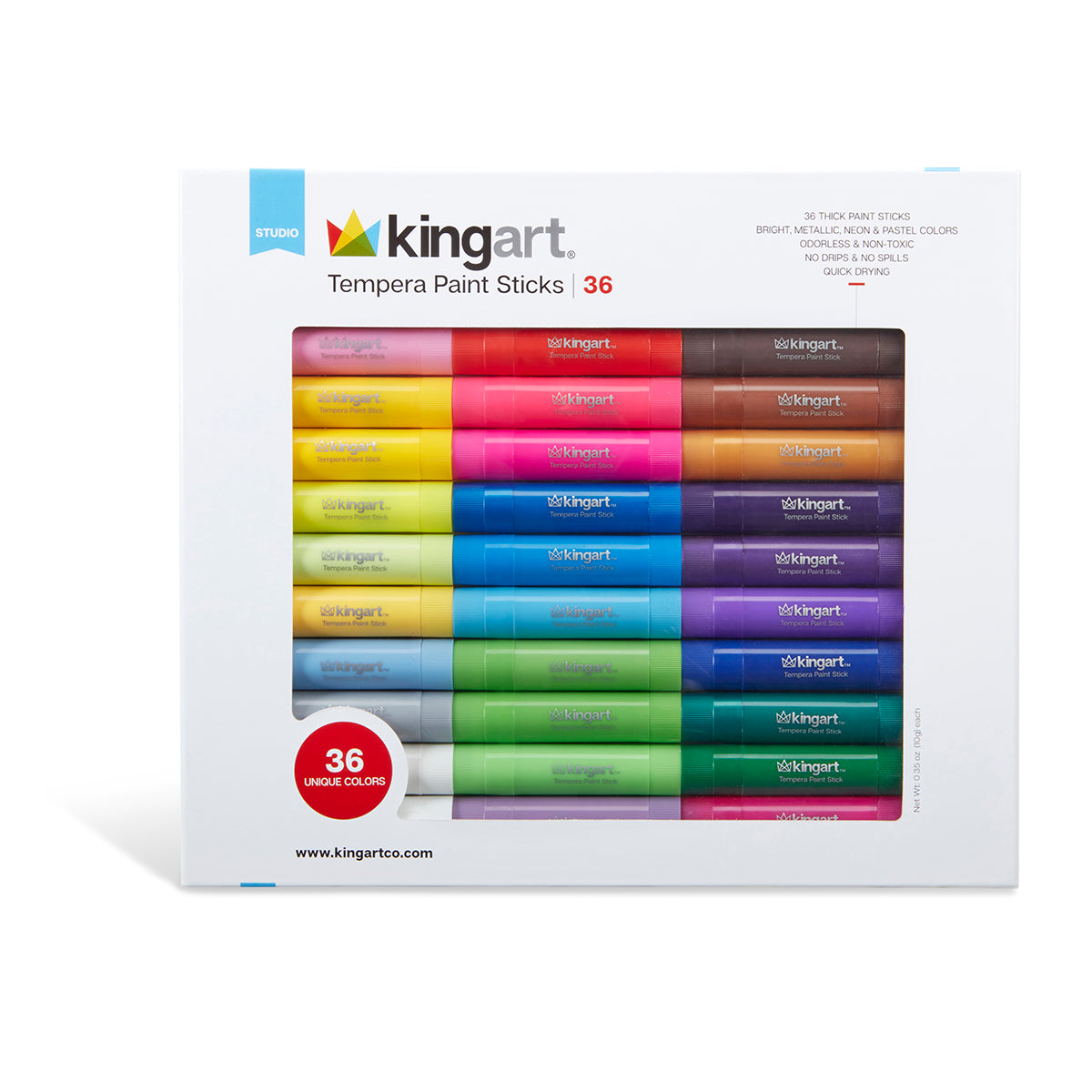 Tempera Paint Sticks 36 Colors