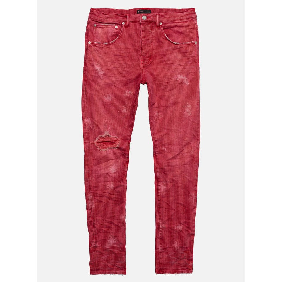 HICKORY STRIPE OVERSPRAY - VINTAGE RED