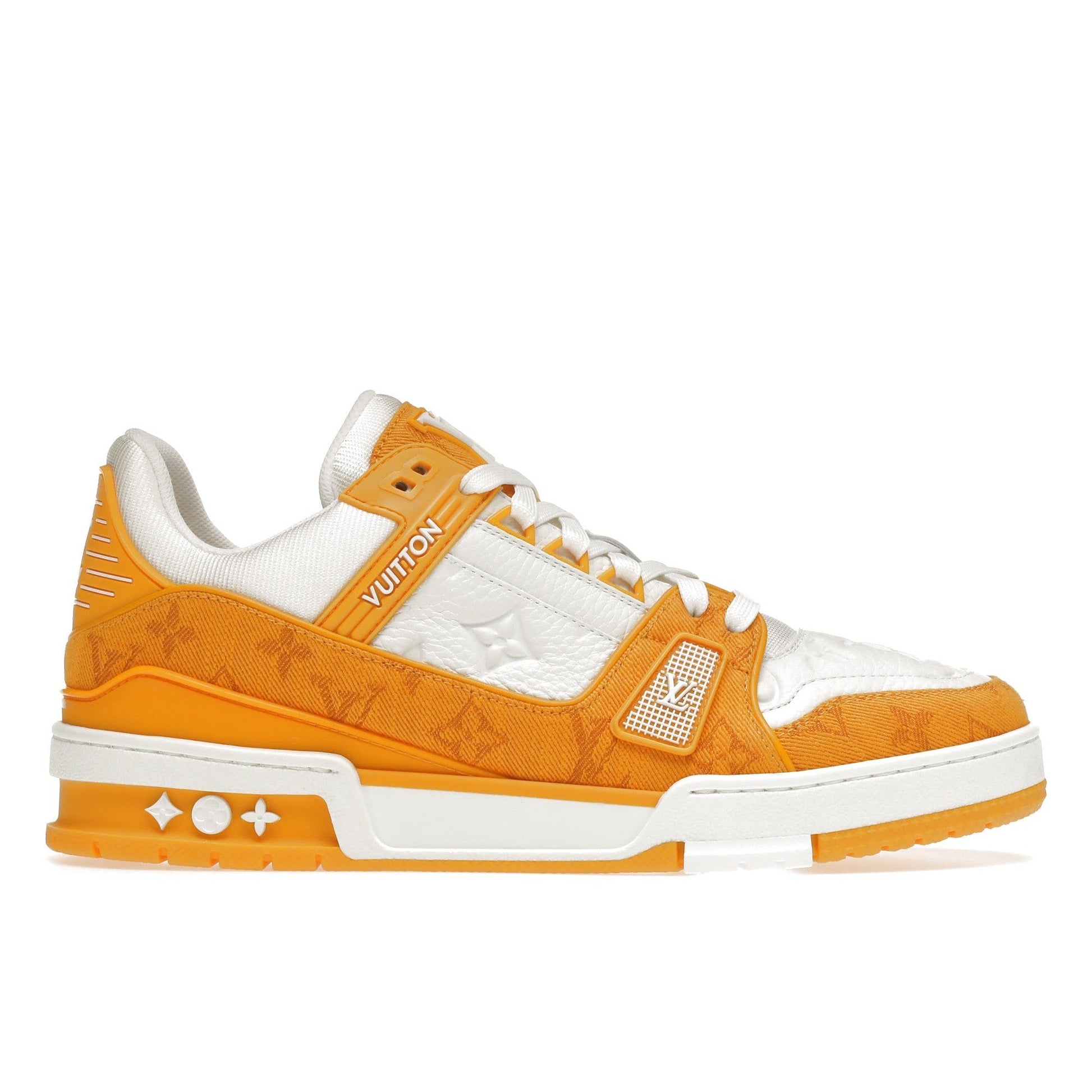 Louis Vuitton Trainer Yellow Monogram Denim White