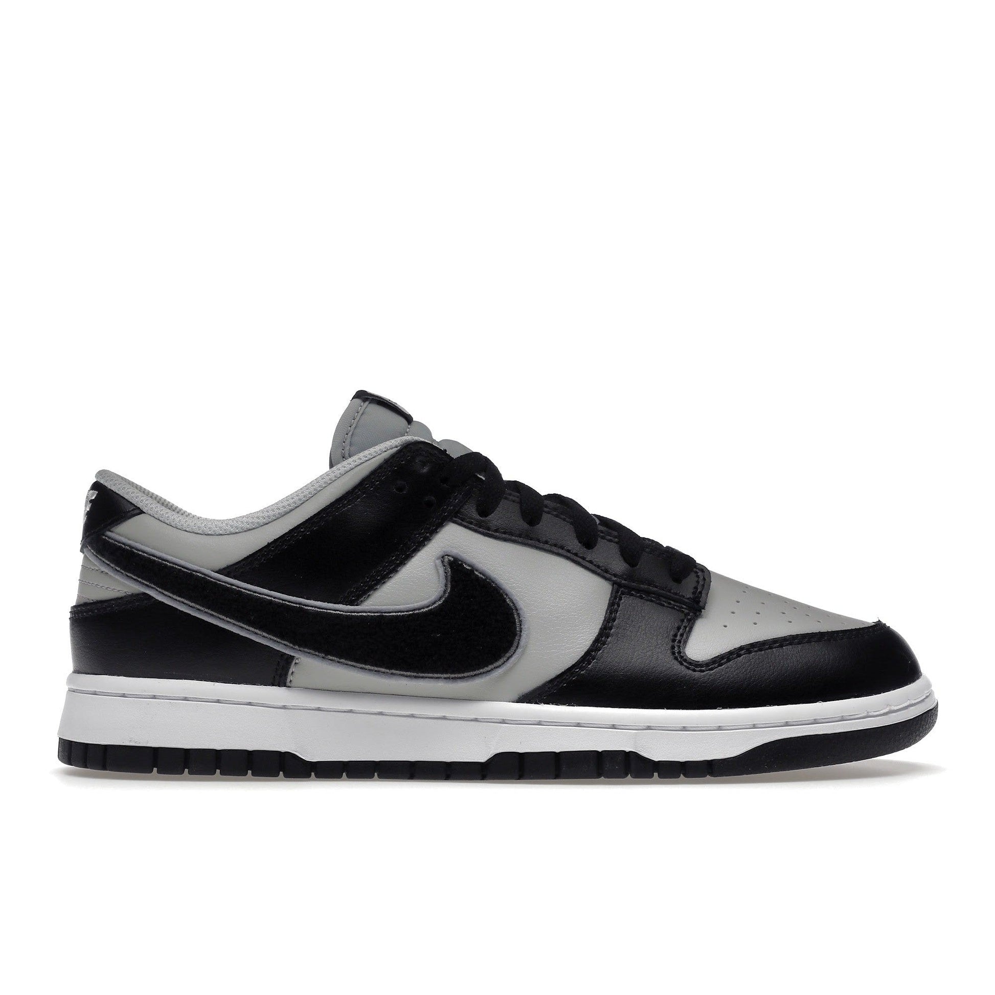 Nike Dunk Low Chenille Swoosh Black Grey