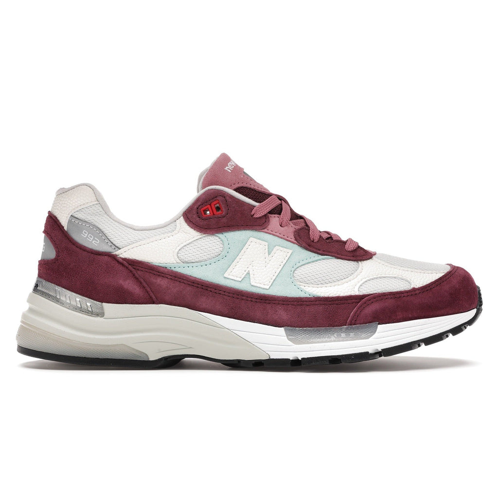 New Balance 992 Kith Kithmas Burgundy White