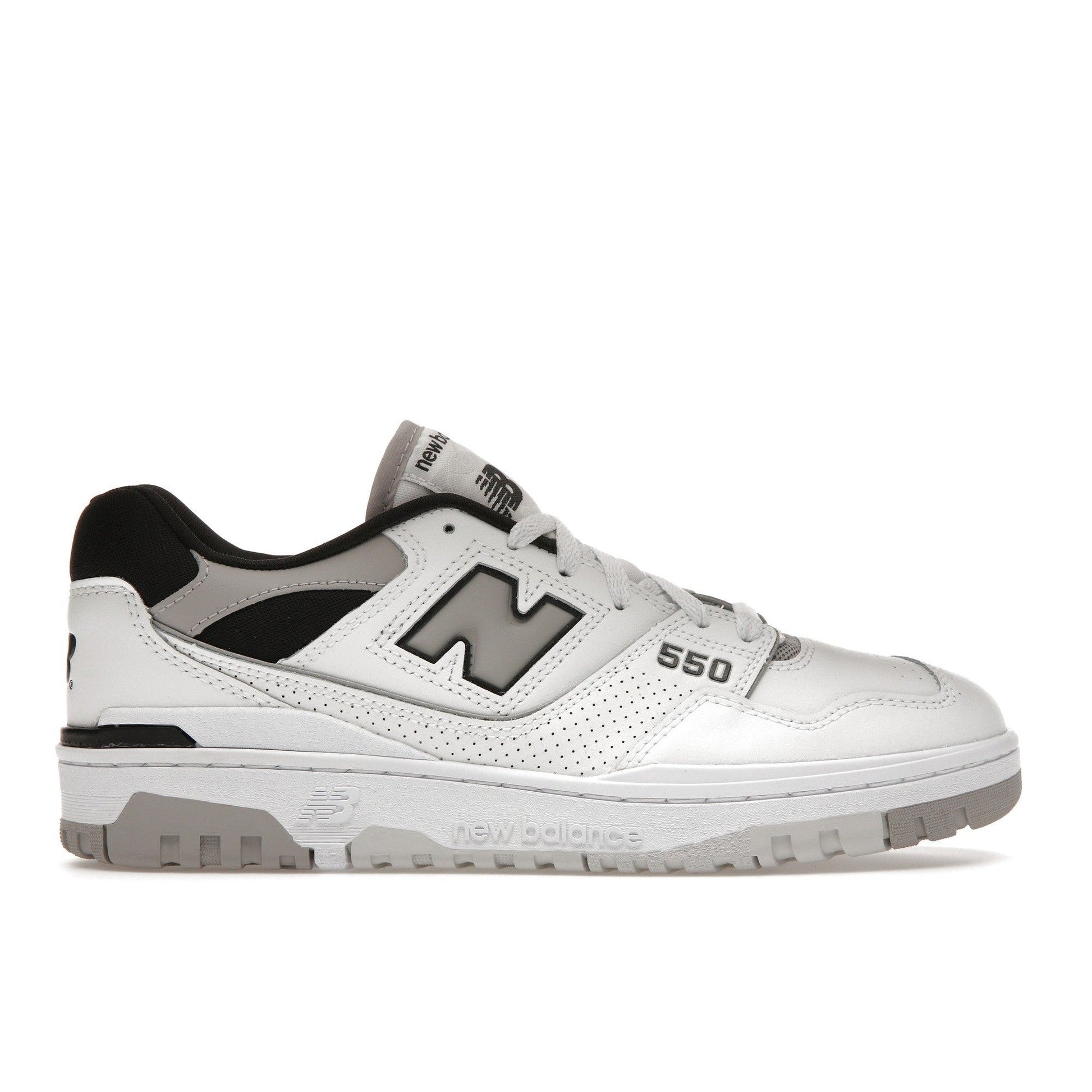 New Balance 550 White Concrete Black
