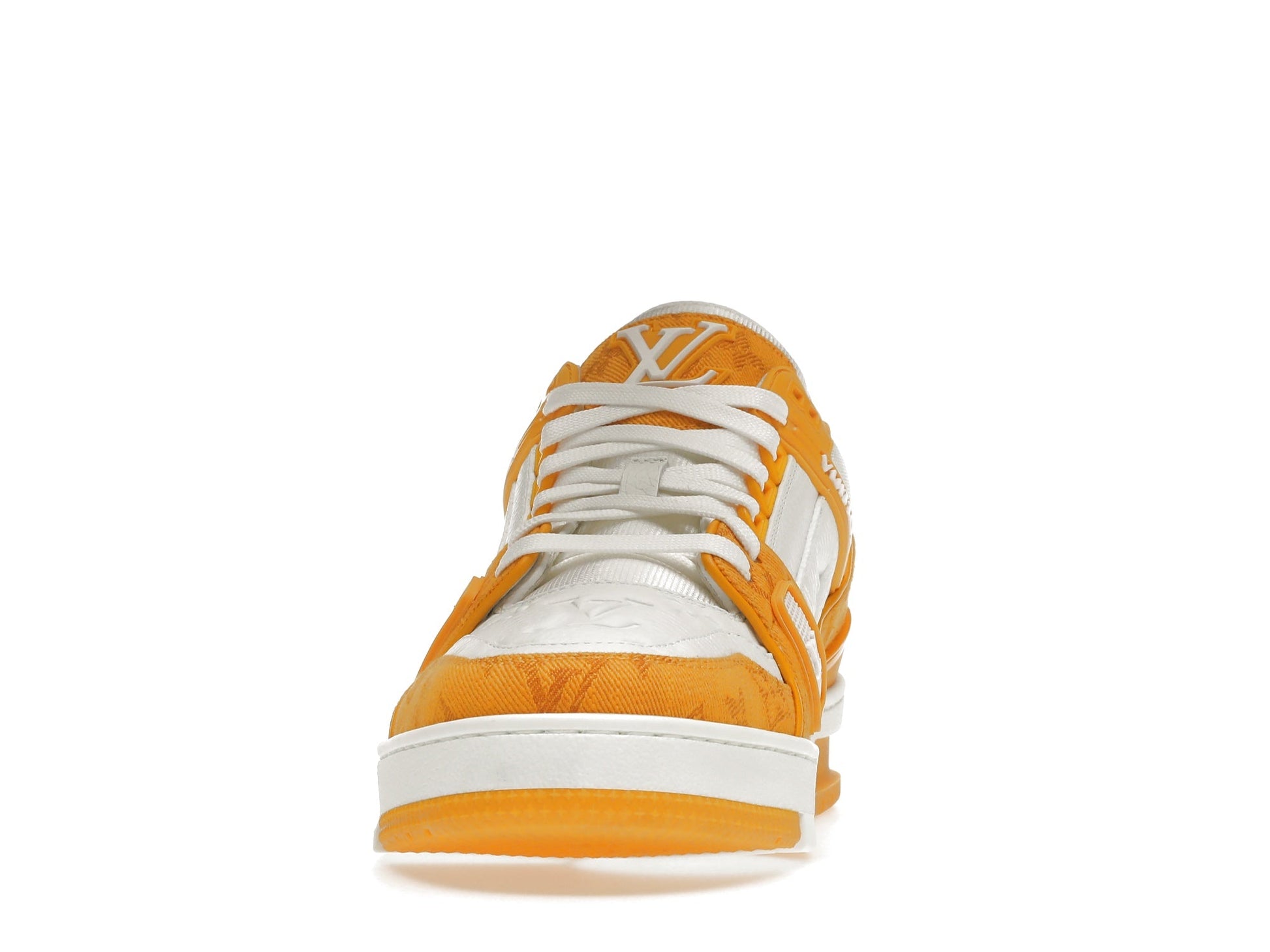 Louis Vuitton Trainer Yellow Monogram Denim White
