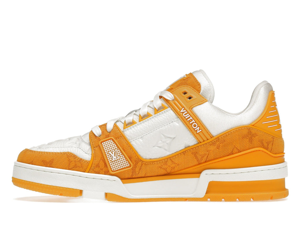 Louis Vuitton Trainer Yellow Monogram Denim White