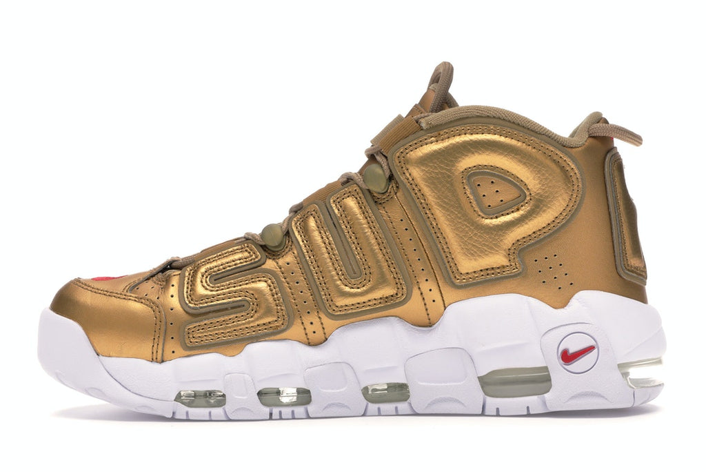 Nike Air More Uptempo Supreme Suptempo Gold