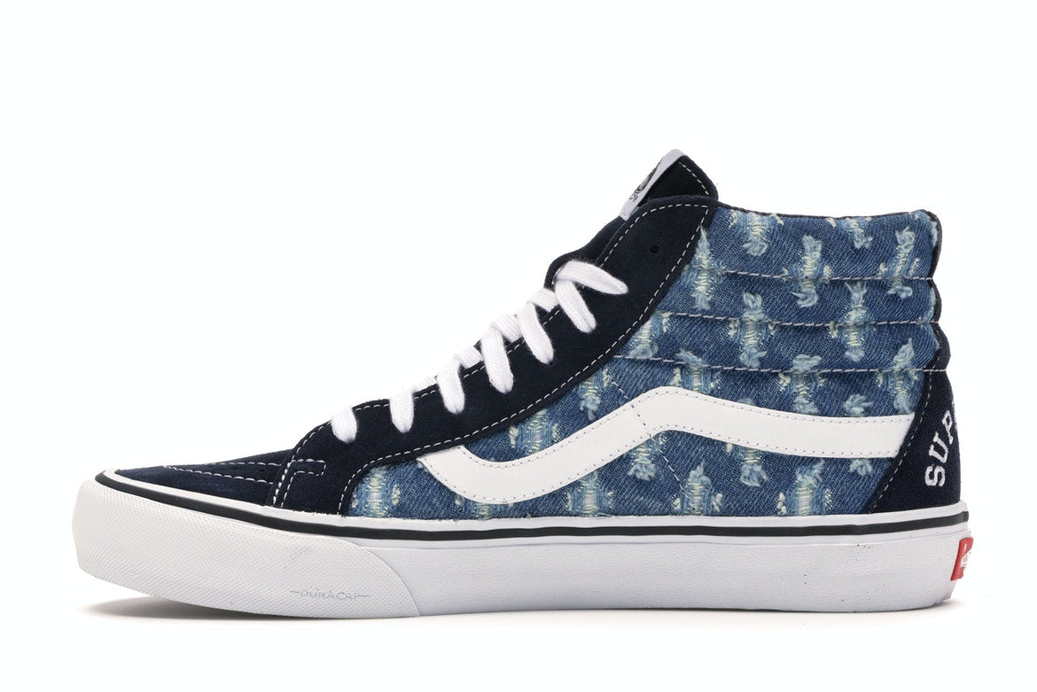 Vans Sk8-Hi Supreme Hole Punch Denim Blue