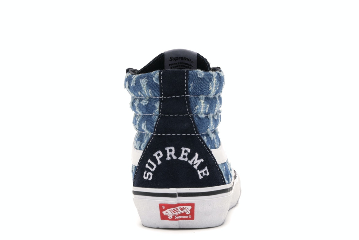 Vans Sk8-Hi Supreme Hole Punch Denim Blue