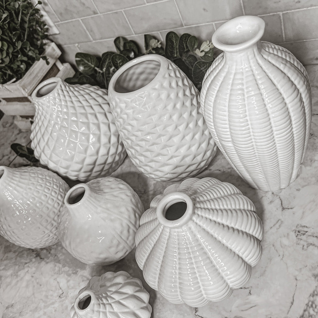 Imperfect Whitney Vases Slightly Damaged Discounted Ceramic Tabletop Vases