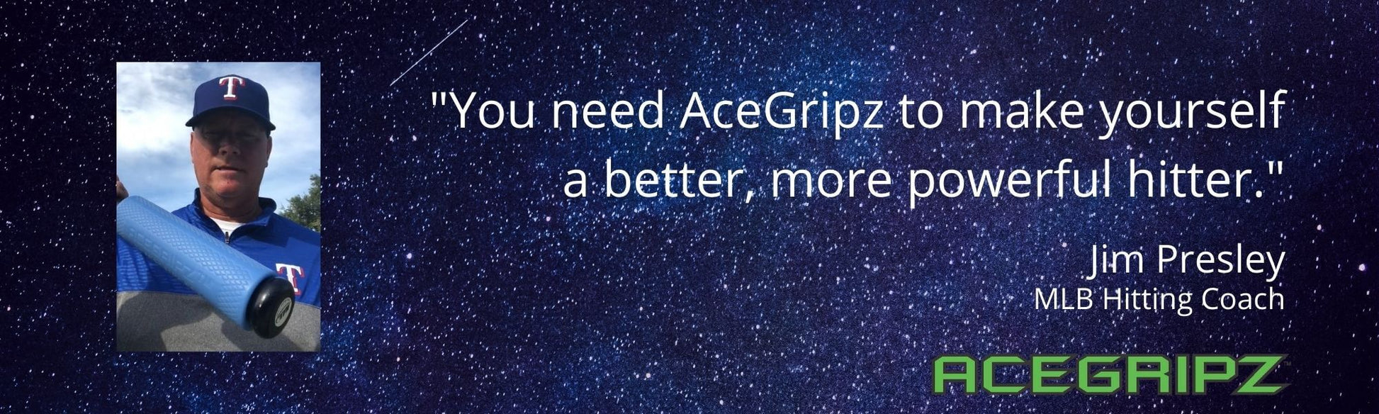 INCREASE EXIT VELOCITY - ACEGRIPZ Medium Senior League Bevel- 45mm