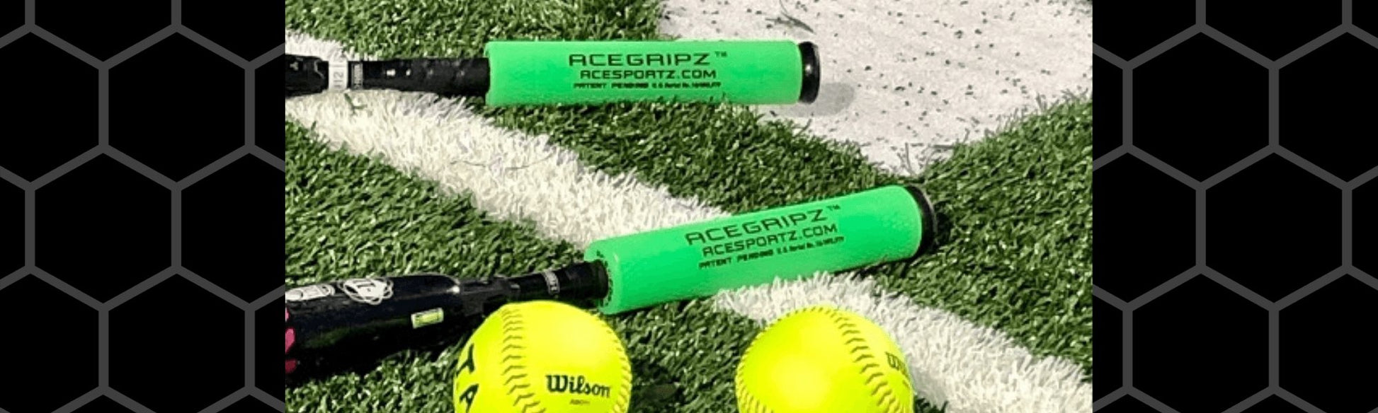 INCREASE EXIT VELOCITY & Bat Speed YOUTH MODEL- ACEGRIPZ Medium Straight Handle- 45mm