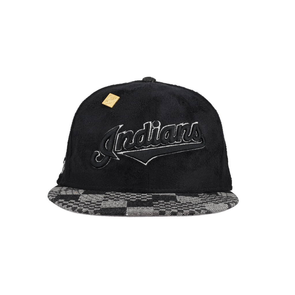 Cleveland Indians Suede Inaugural Season Patch 59Ffity Fitted Hat