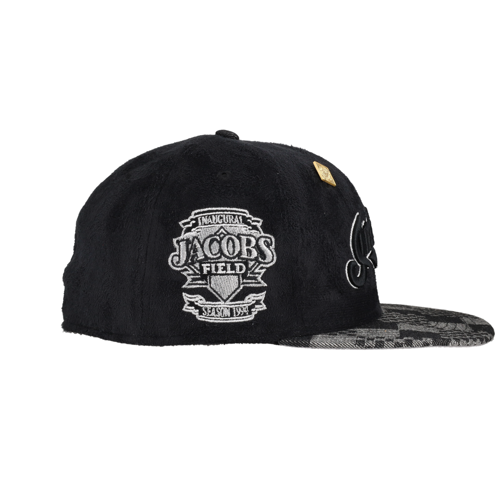 Cleveland Indians Suede Inaugural Season Patch 59Ffity Fitted Hat