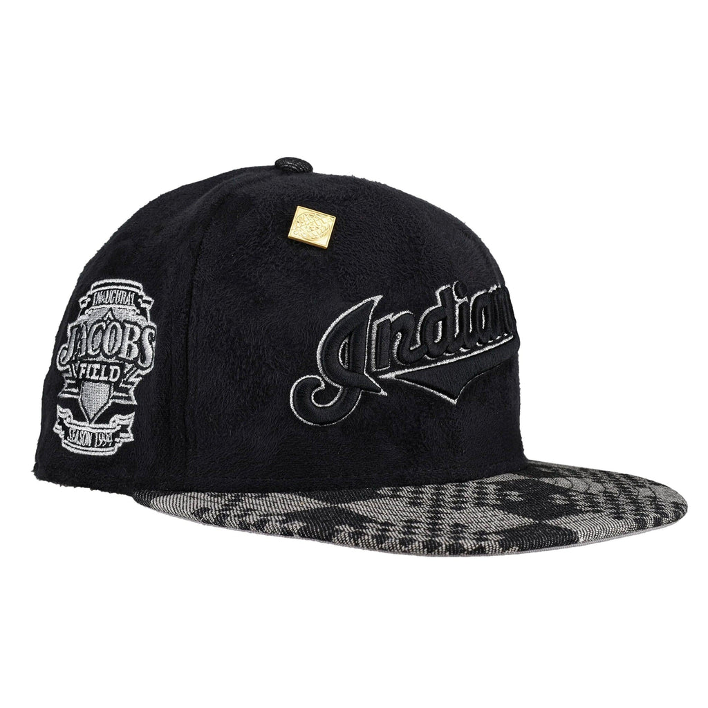 Cleveland Indians Suede Inaugural Season Patch 59Ffity Fitted Hat