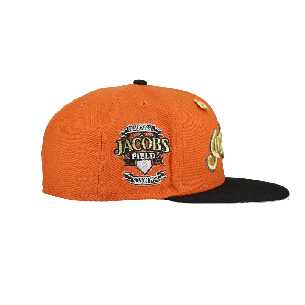 Cleveland Indians Orange Inaugural Season Patch 59Ffity Fitted Hat