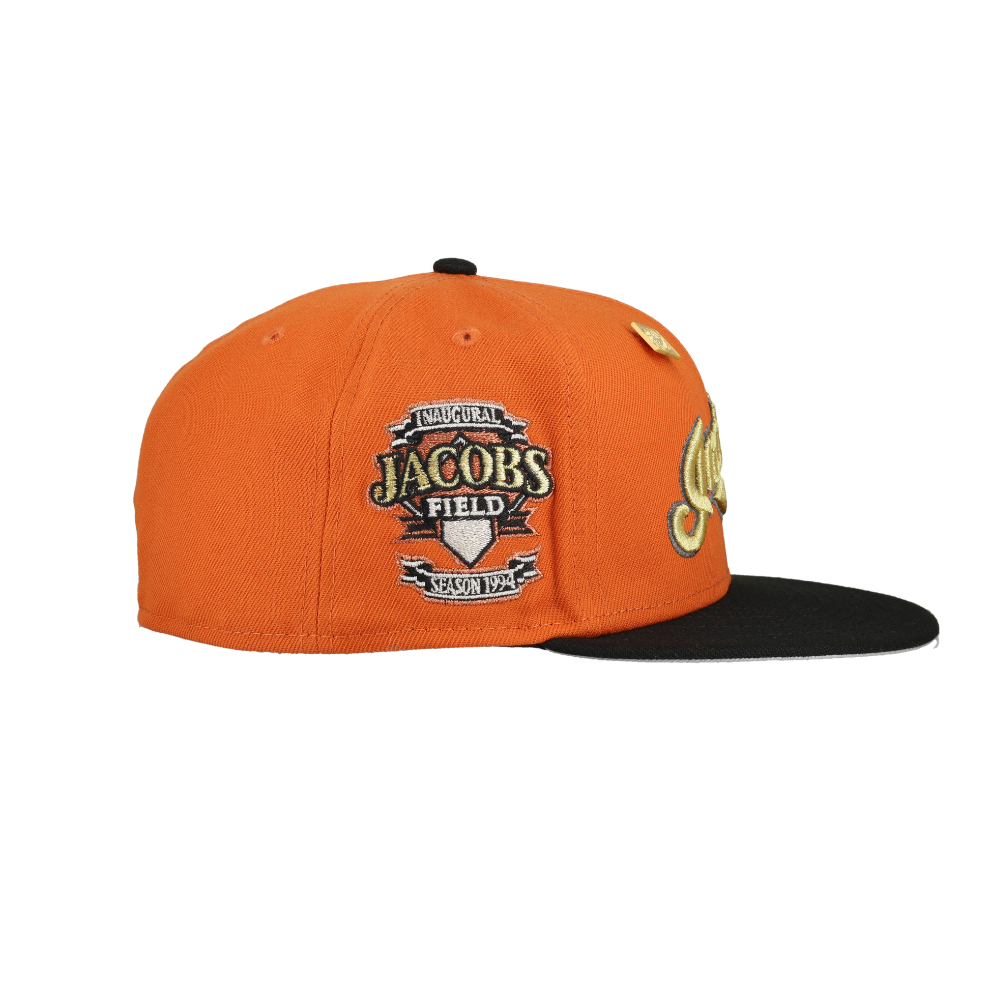 Cleveland Indians Orange Inaugural Season Patch 59Ffity Fitted Hat