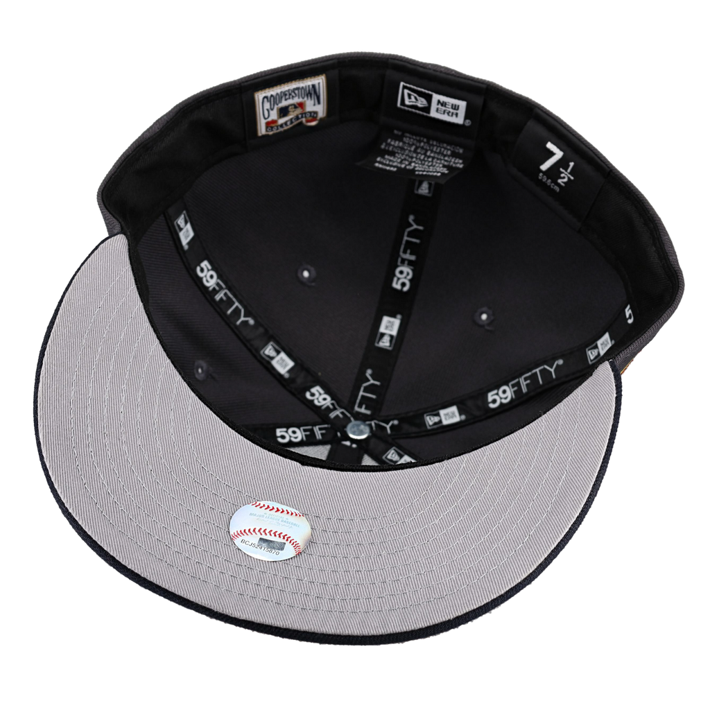 Cleveland Indians Red Metallic Stitching Inaugural Season Fitted Hat