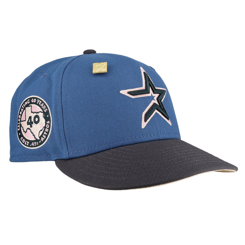 Houston Astros Indigo Graphite Collection Celebrating 40 Years Fitted Hat