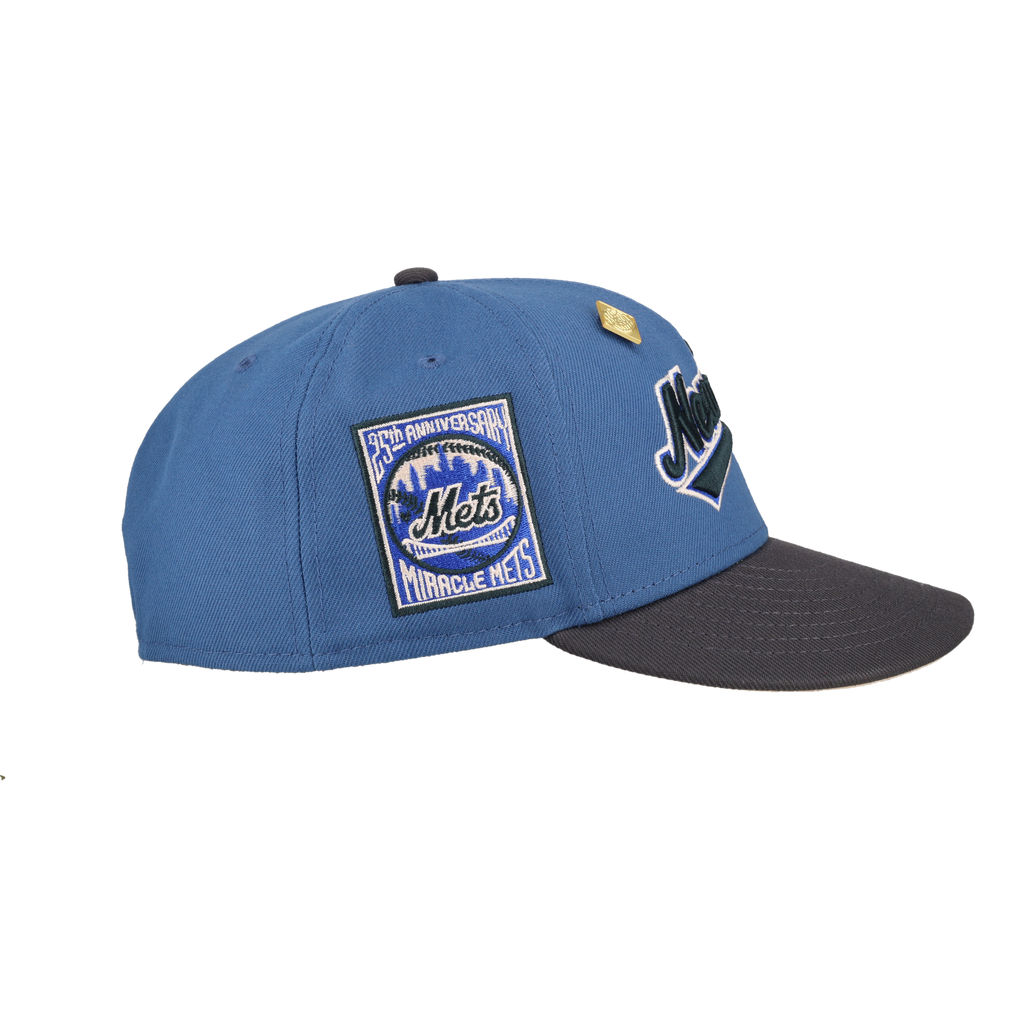 New York Mets Indigo Graphite Collection 25th Anniversary Fitted Hat