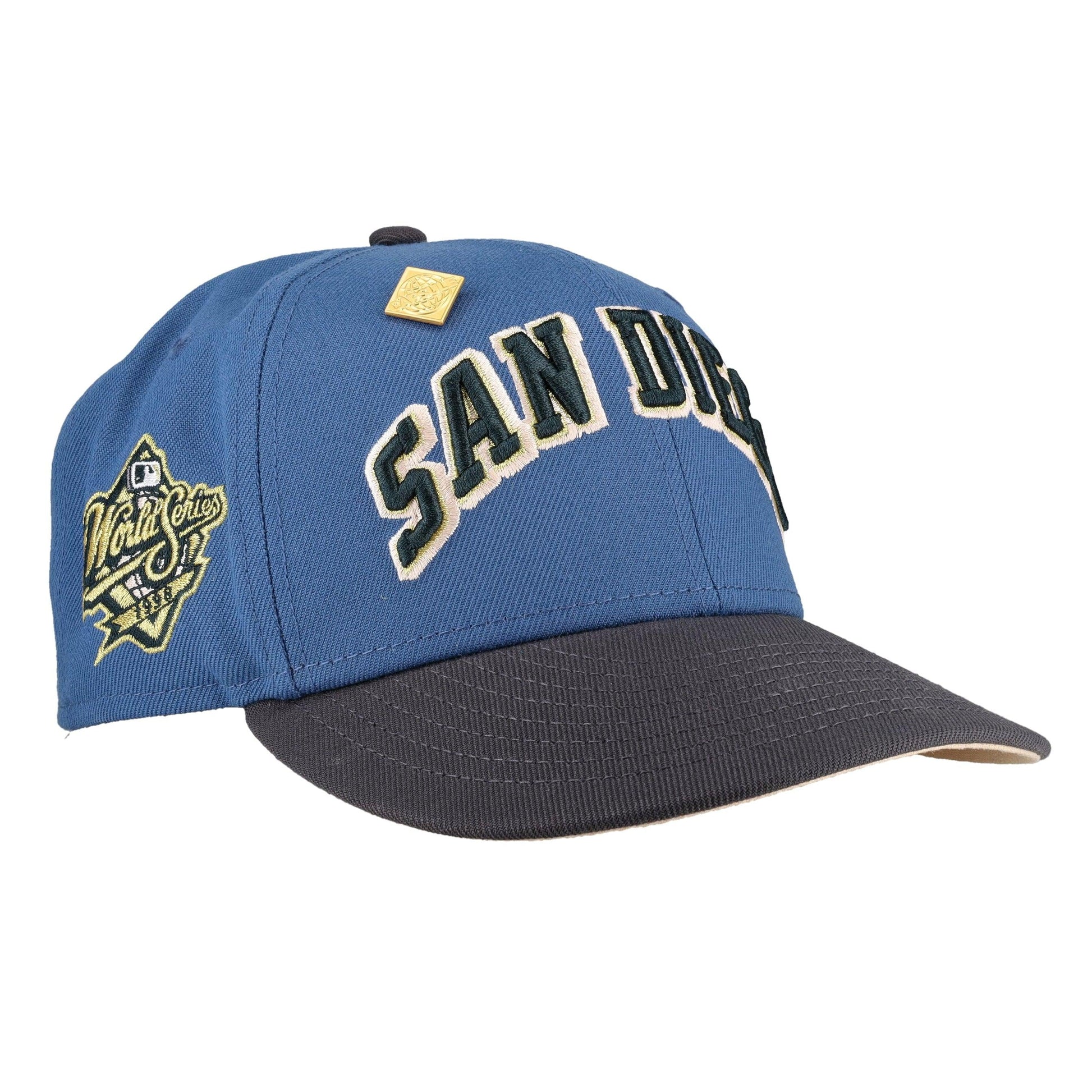 San Diego Padres Indigo Graphite Collection 1998 World Series Fitted Hat
