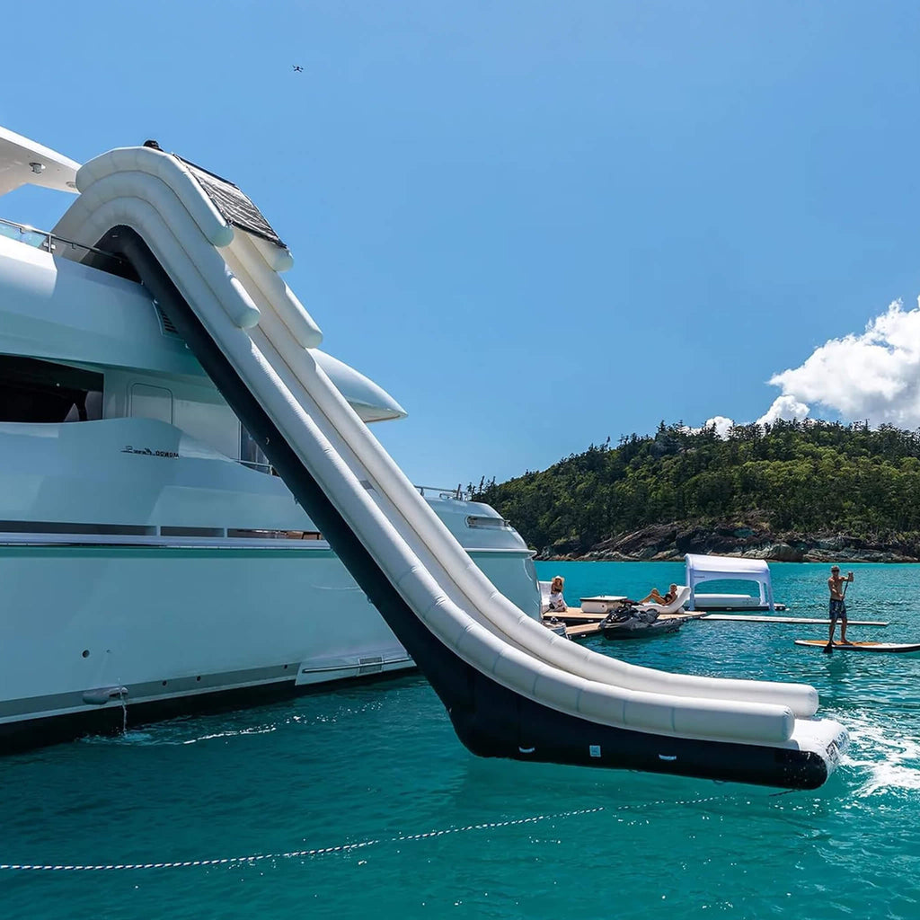 Premium Inflatable Floating Yacht Water Slide With Air Pump And Protection Net [Made-To-Order] (SAK42517)