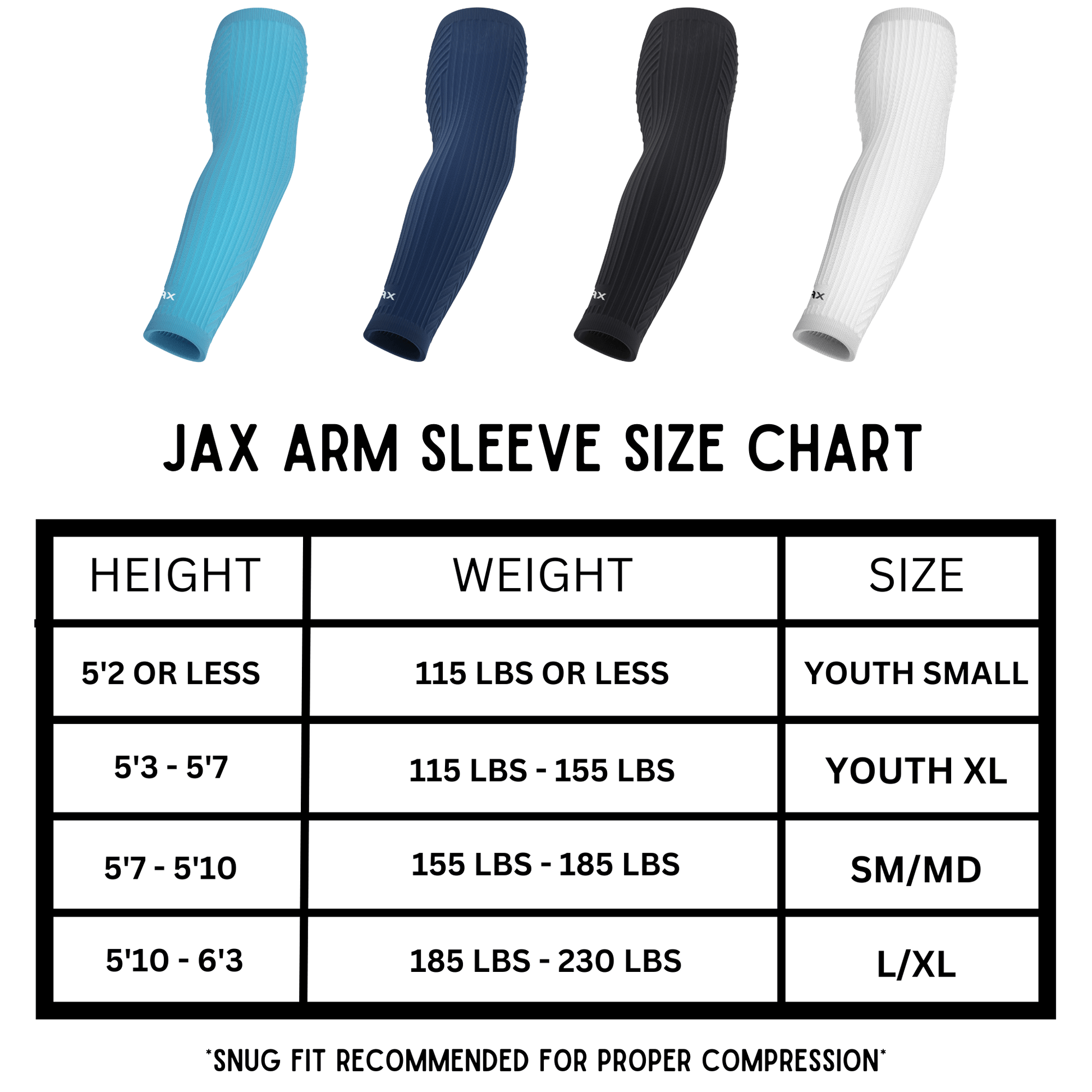 Jax | Restore Recovery Premium Arm Sleeve - Navy Blue