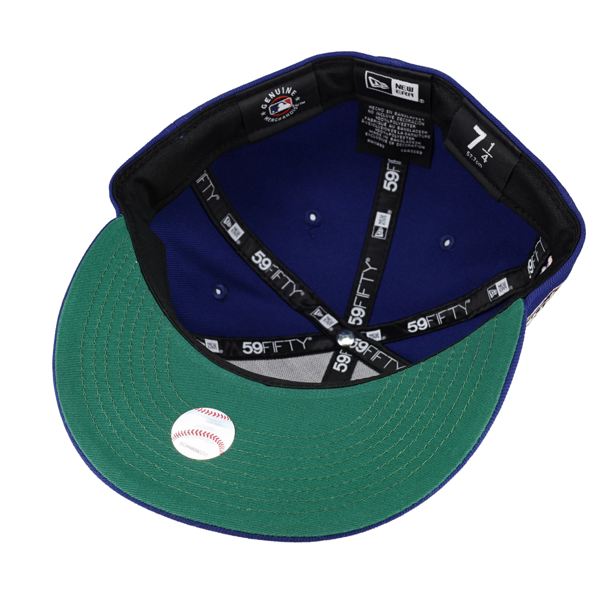 Los Angeles Dodgers 60th Anniversary Patch Floral Collection Fitted Hat