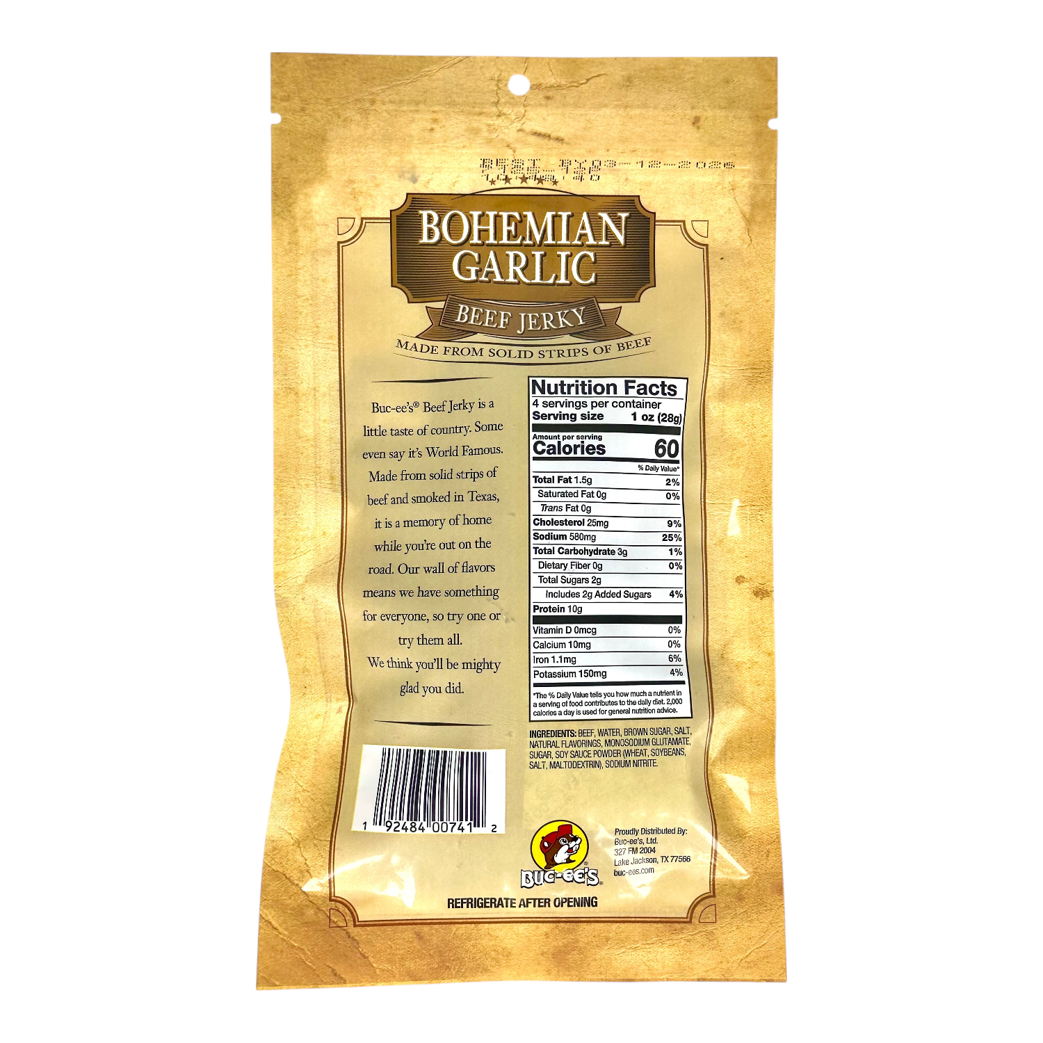 Bohemian Garlic Beef Jerky