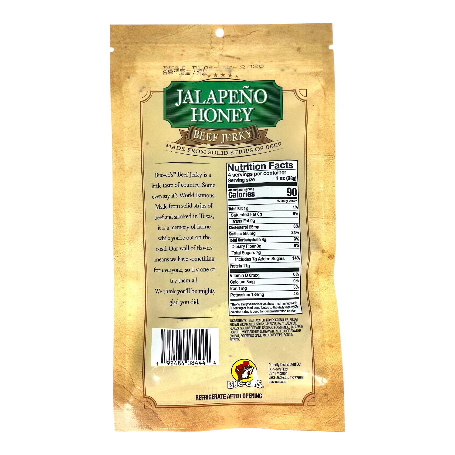 Jalapeño Honey Beef Jerky