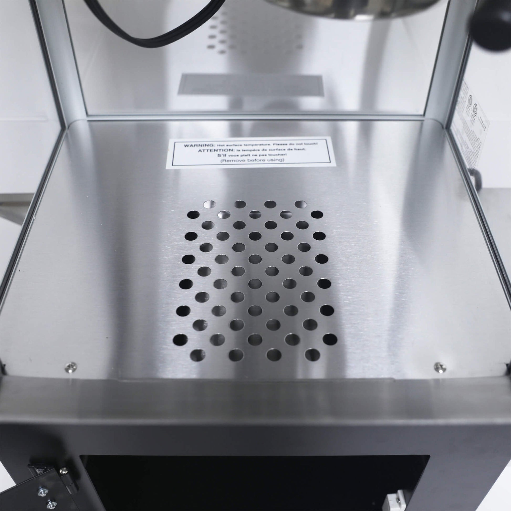 Kaitu 8OZ Stainless Steel Popcorn Machine With Cart, Heated Warming Deck And Old Maids Drawer, Black (SAK67426)