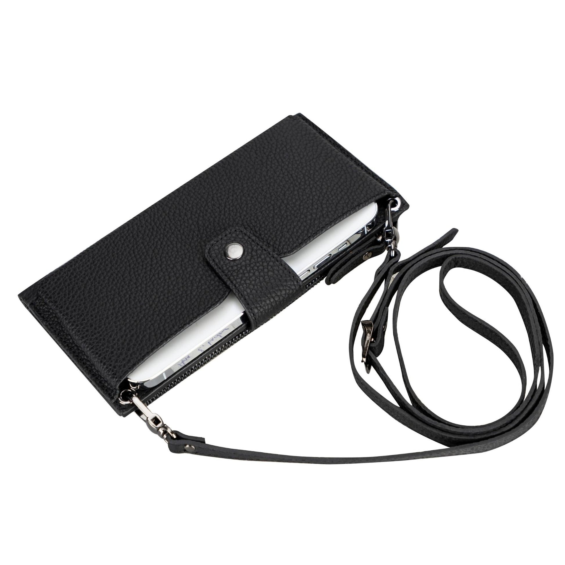 Kaycee Leather Women's Cell Phone Wallet with Strap