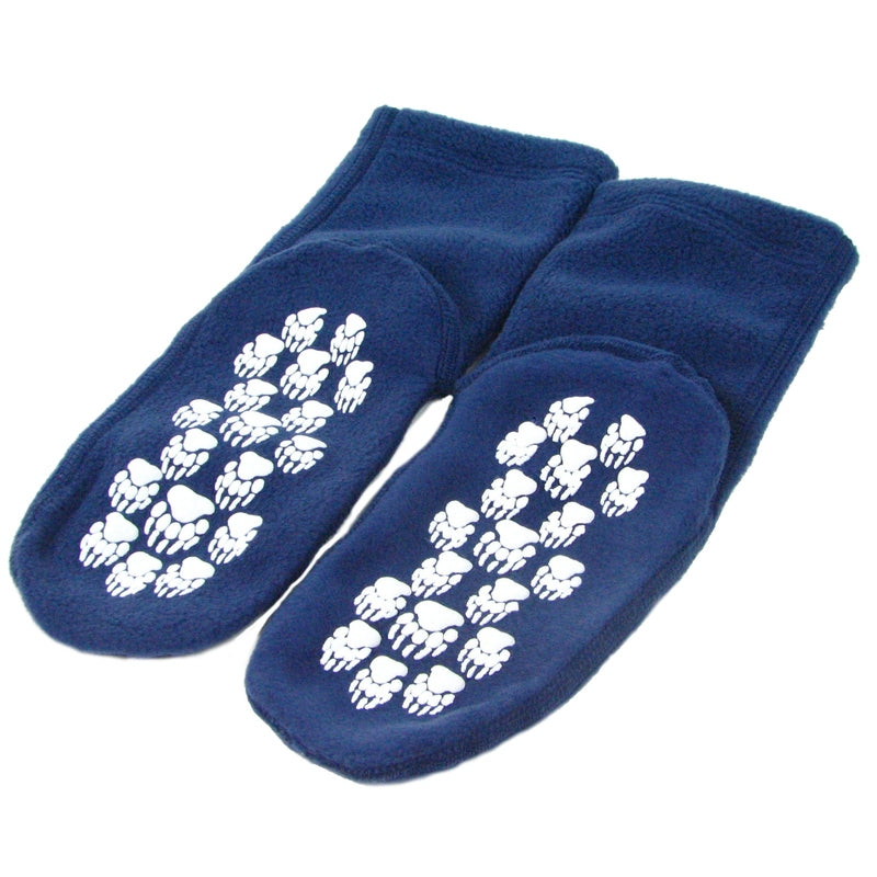 Kids' Nonskid Fleece Socks - Denim