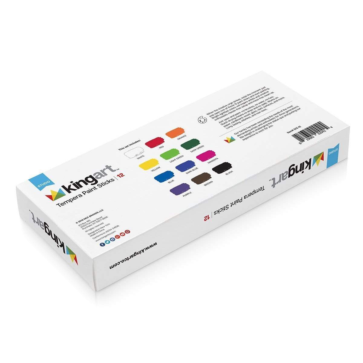 Tempera Paint Sticks, 12 Colors