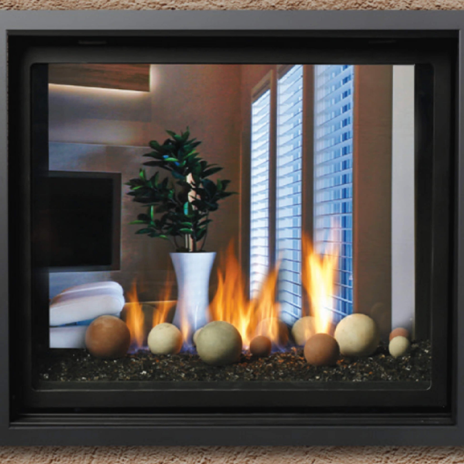 Kingsman Bentley ST 43" Zero Clearance Direct Vent Fireplace (SAK41689)