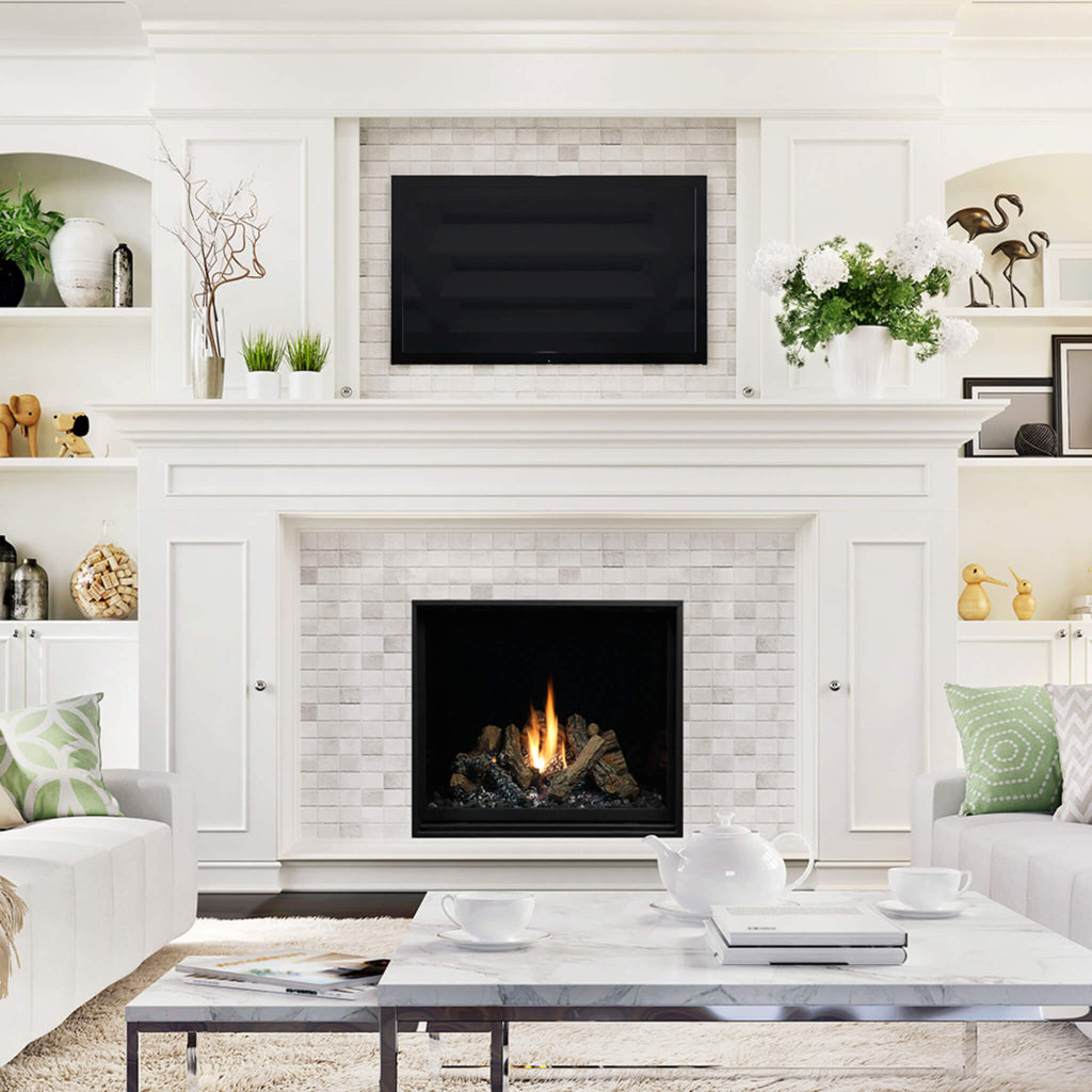 Kingsman ZCV 34" Zero Clearance Direct Vent Fireplace With Safety Screen Barrier (SAK39214)