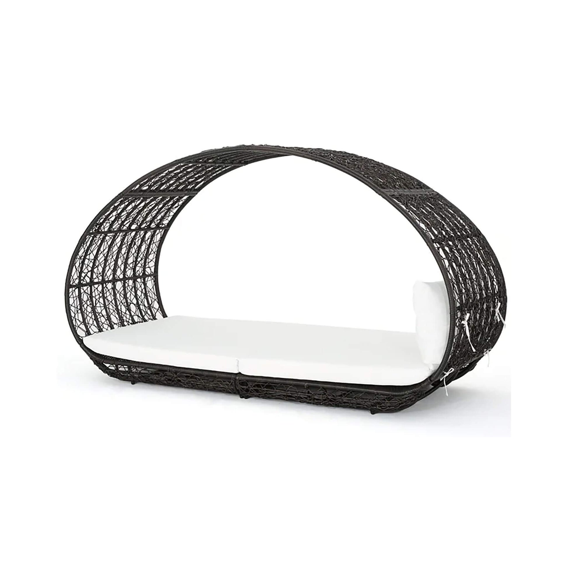 Alora Large 2-Person Abigal Outdoor Wicker Daybed With Aluminum Frame And Cushions (SAK23942)