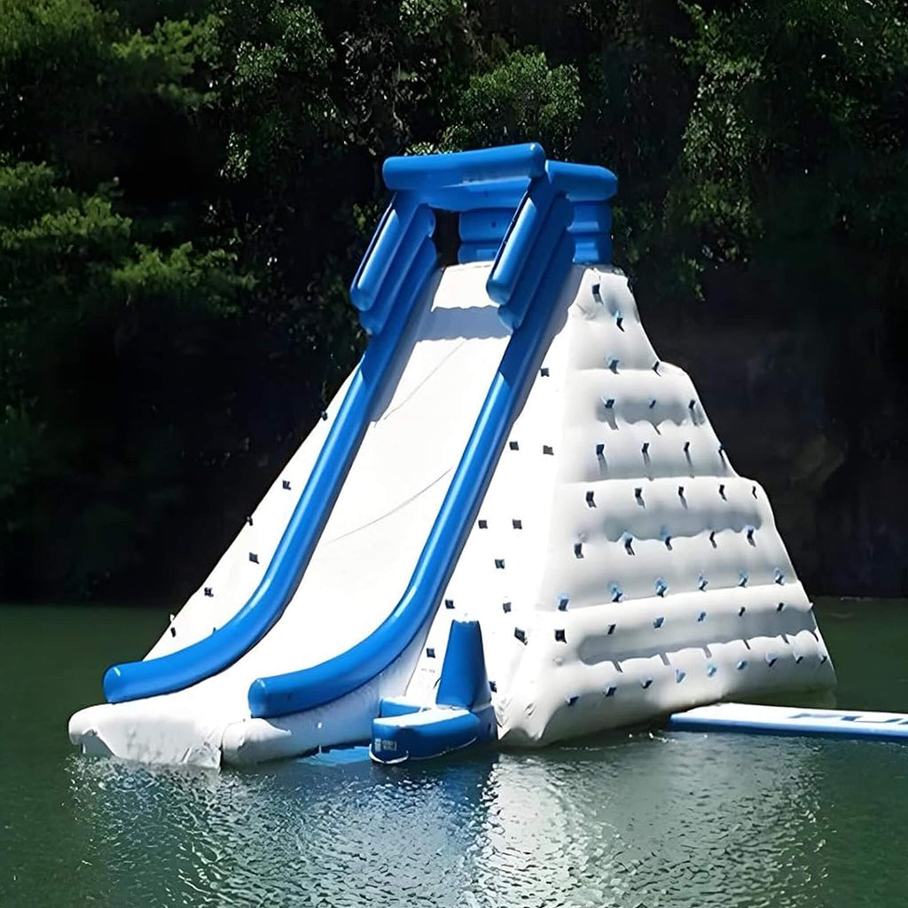 Large Inflatable Climbing Iceberg With Water Slide And Air Pump [Made-To-Order] (SAK58371)