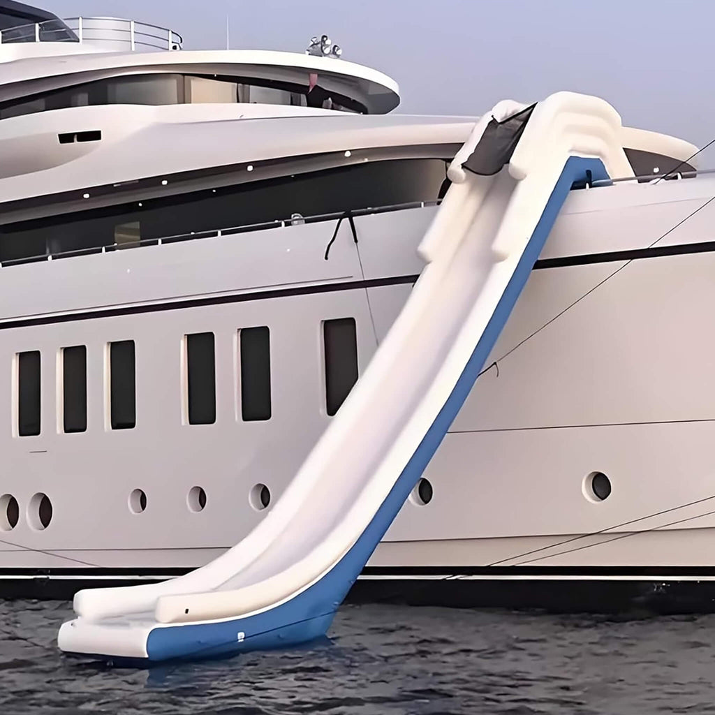 Large Inflatable Yacht Boat Water Slide With Protective Net And Air Pump [Made-To-Order] (SAK51452)
