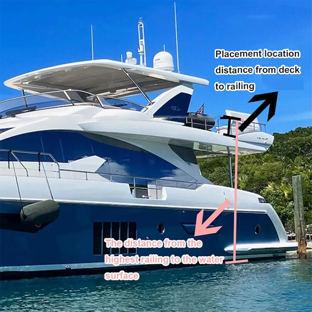 Large Inflatable Yacht Boat Water Slide With Protective Net And Air Pump [Made-To-Order] (SAK51452)