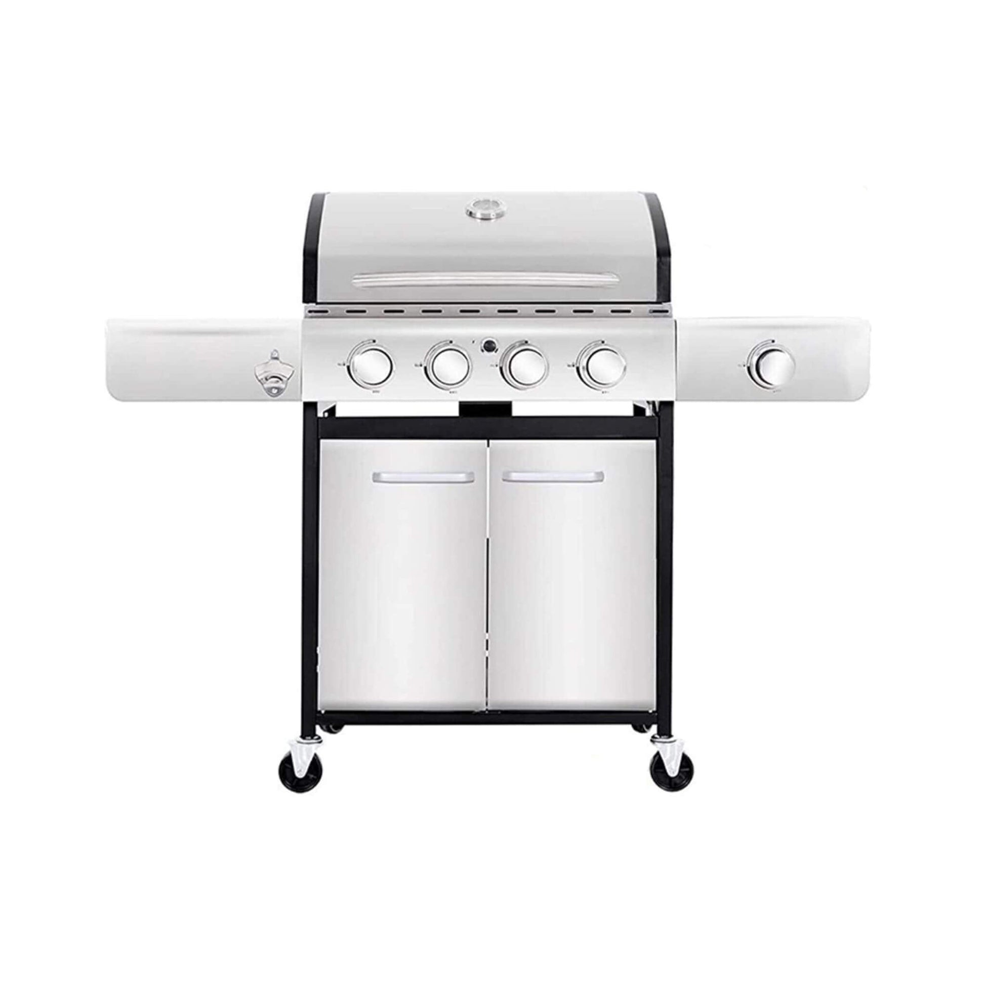 Large Outdoor 42K BTU BBQ Stainless Steel Propane Gas Grill With 4 Burners (SAK61283)