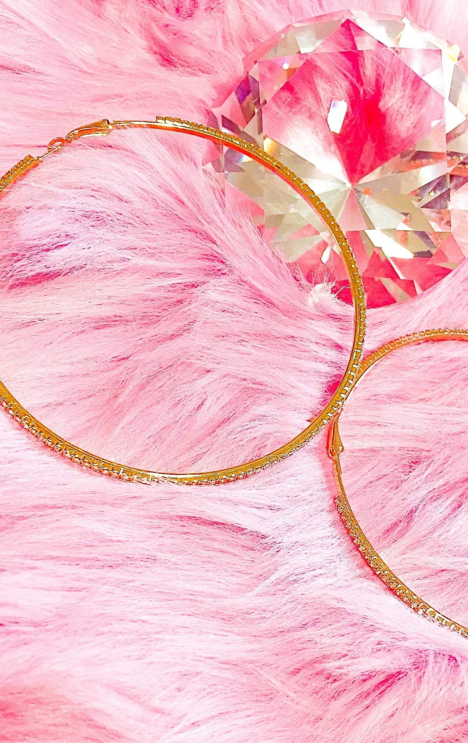 Large Textured Hoop Earrings Around The Way Girl Style