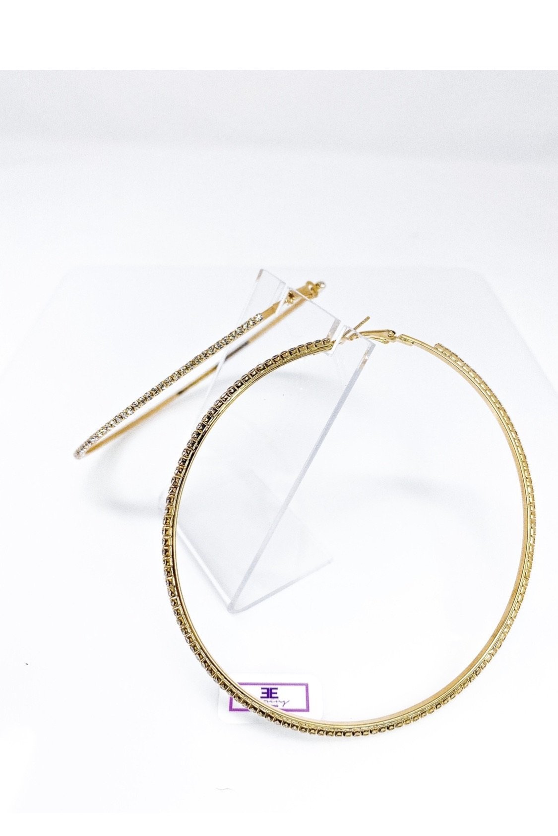 Large Textured Hoop Earrings Around The Way Girl Style