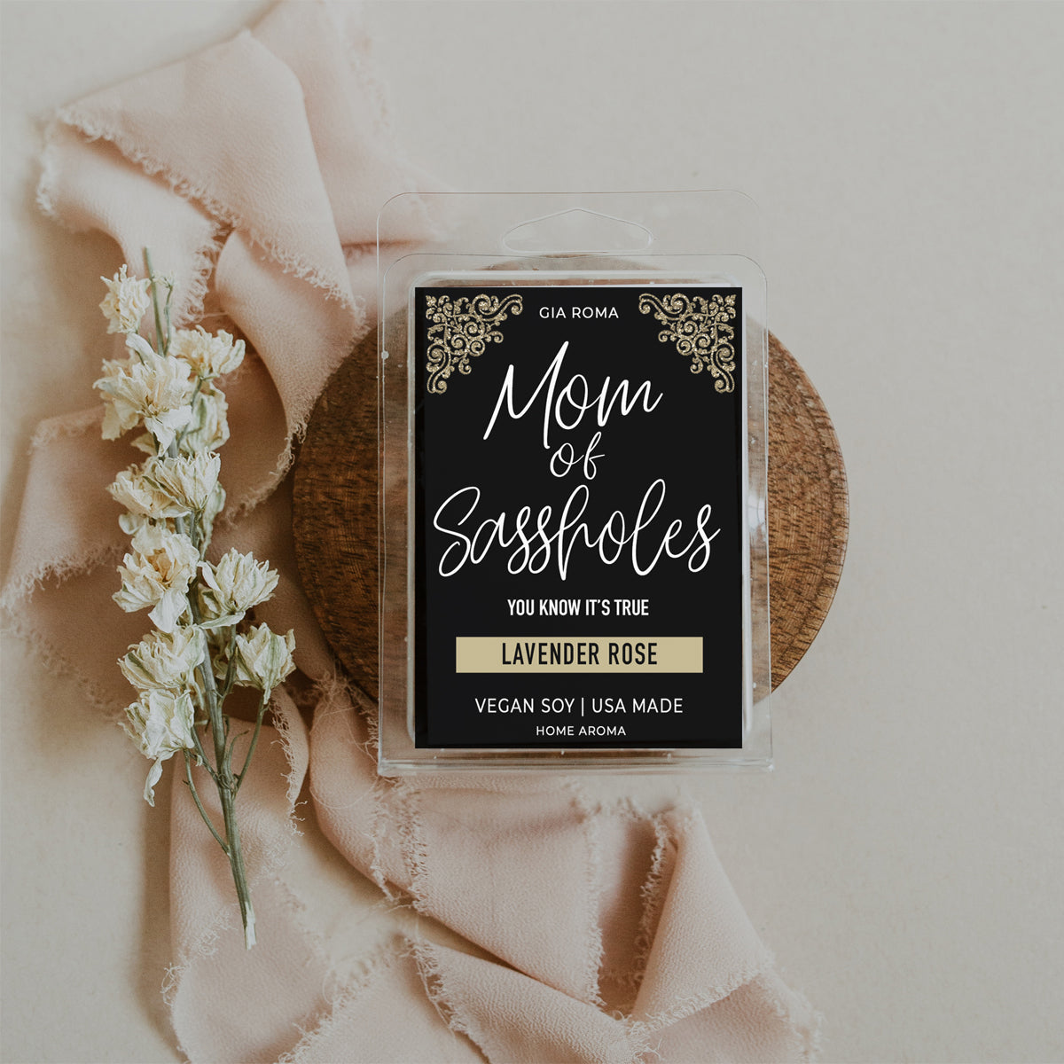 Lavender Rose Aromatherapy Candle Jar With Soy Wax For Relaxation, Floral Linen Spray And Sachet