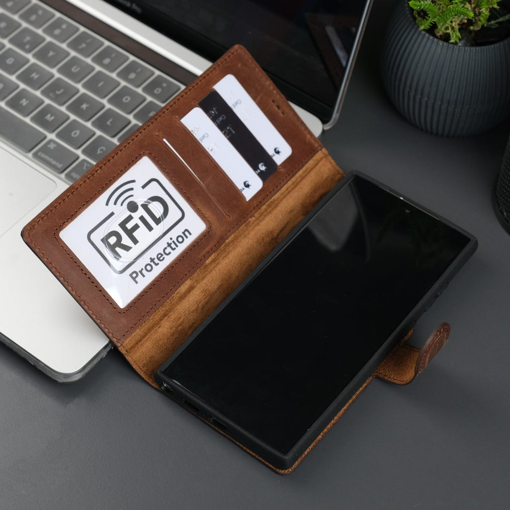 Leather Samsung Galaxy S25 Ultra Wallet Case | Buffalo