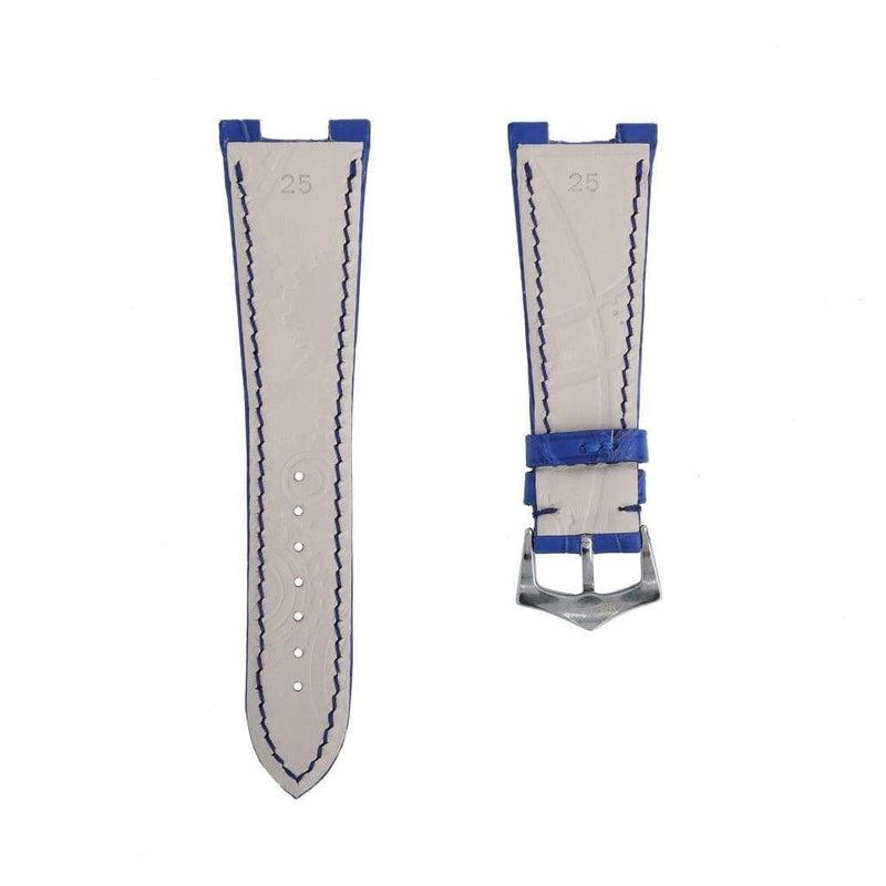 Light Blue Matt Genuine Alligator Watch Strap Patek Philippe Compatible