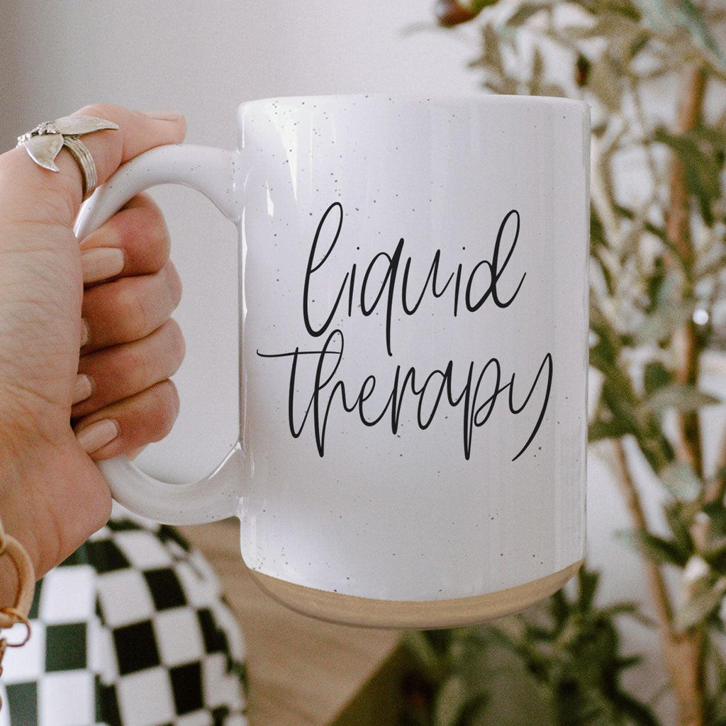Liquid Therapy Ceramic Mug 16oz Relaxing Coffee Tea Cup Gift For Stress Relief