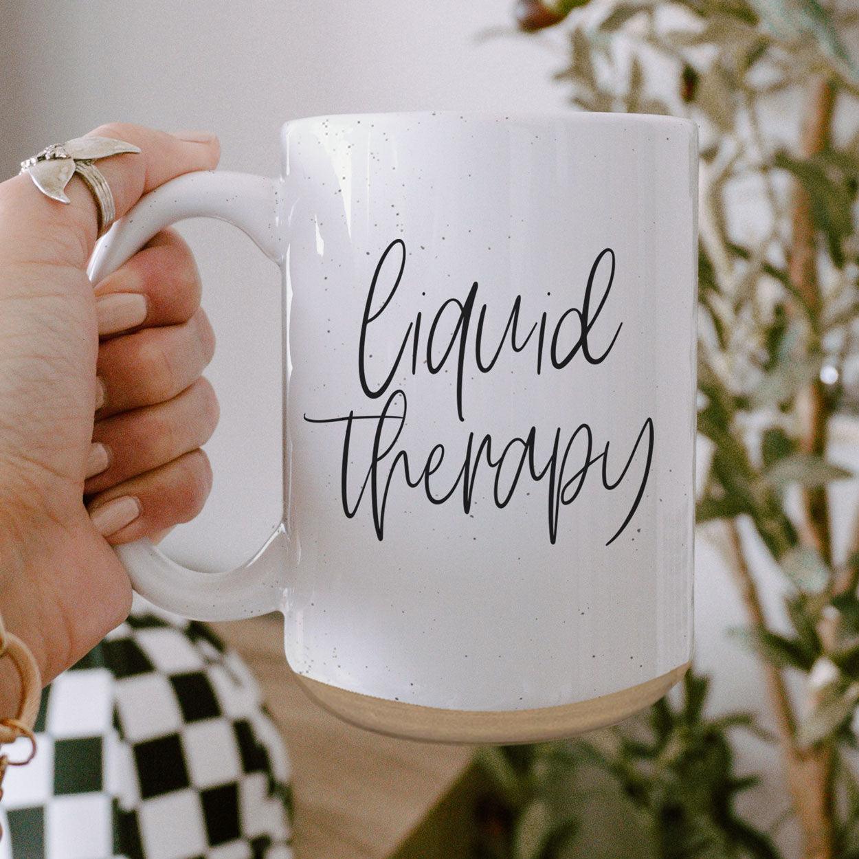 Liquid Therapy Ceramic Mug 16oz Relaxing Coffee Tea Cup Gift For Stress Relief