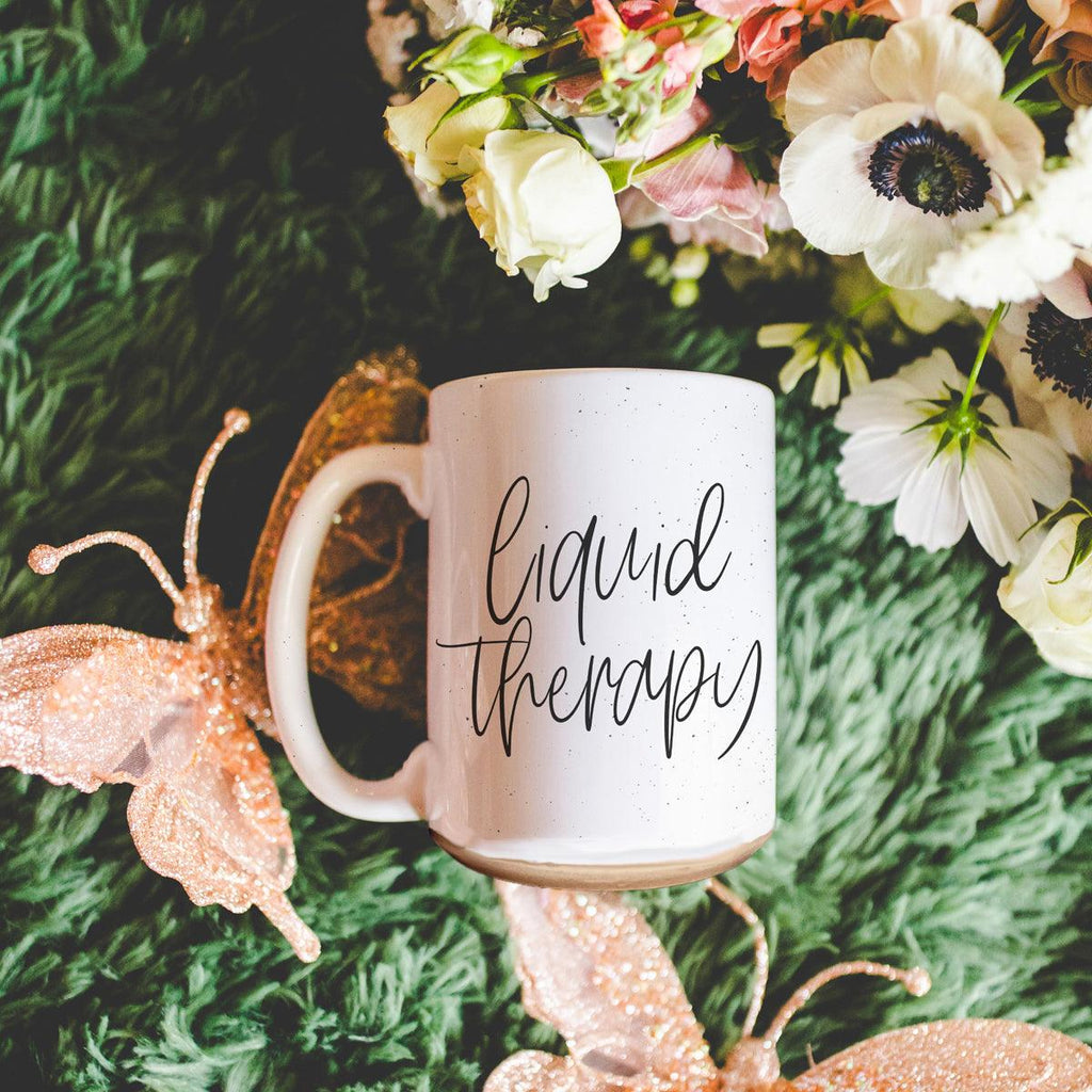 Liquid Therapy Ceramic Mug 16oz Relaxing Coffee Tea Cup Gift For Stress Relief