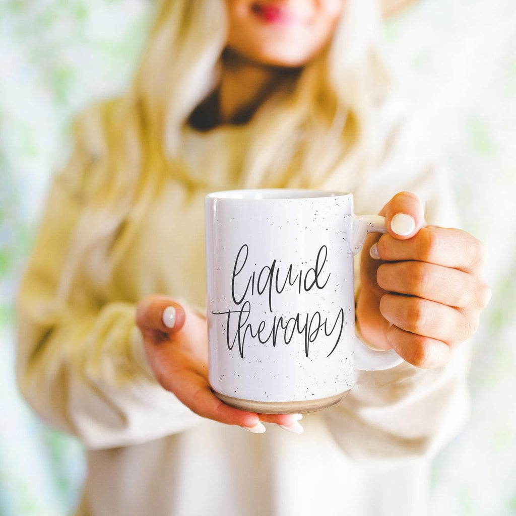 Liquid Therapy Ceramic Mug 16oz Relaxing Coffee Tea Cup Gift For Stress Relief